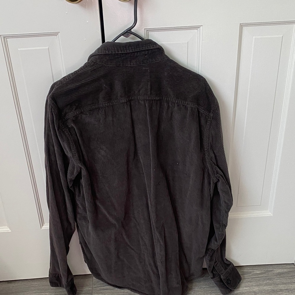 Hollister Men's Dark Gray Corduroy Shirt Jacket - Picture 3 of 3